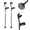 KMINA Forearm Crutches for Adults (x2 Units), Open Cuff, Extra