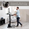 VIVO Mobile 28 inch Standing Desk Workstation, Height Adjustable Rolling