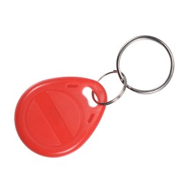 sourcing map ID Card Key Fobs RFID Proximity 125KHz Rewritable Copyable Token Tag for Door Entry Access Control System Red Pack of 10