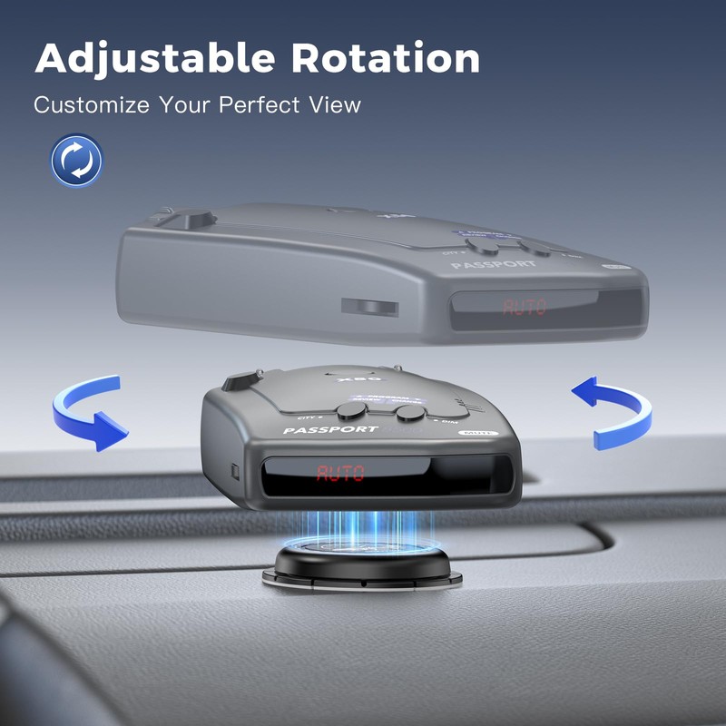 Upgraded Magnetic Radar Detector Dashboard Mount with N52 Magnets, Adhesive
