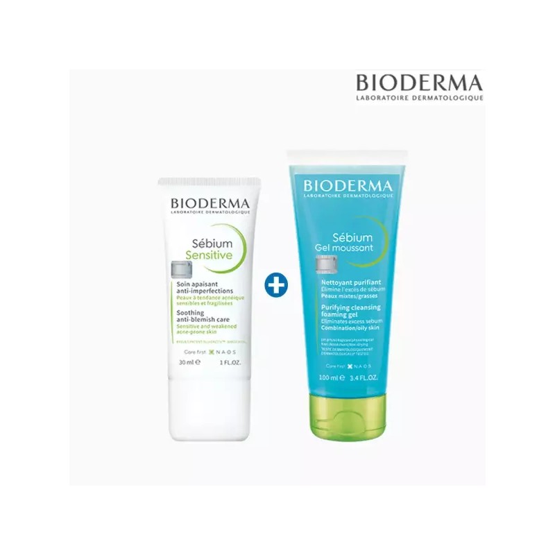 Bioderma 바이오더마 세비엄 센서티브 크림 30ml+클렌징젤 100ml/b Bioderma Sebium Sensitive