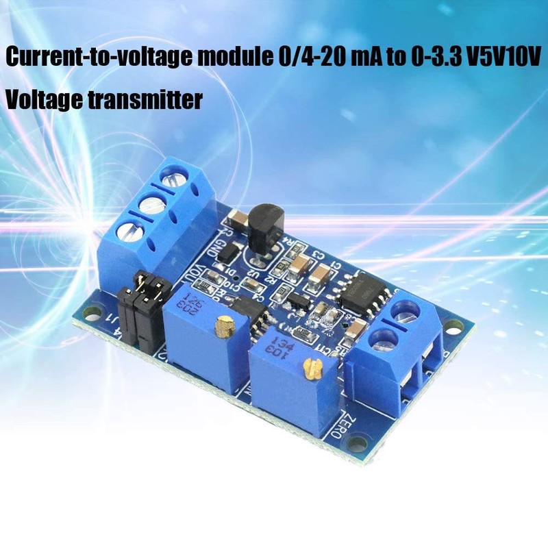 Acxico 4Pcs Current to Voltage Converter Module 0/4-20mA to 0-3.3V