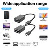 YACSEJAO HDMI Extender Over HDMI to Cat5e/6 Network Balun Adapter