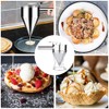 Kolbentrichter, Edelstahl Teigportionierer, Pfannkuchen Teigspender, Batter Trichter, Fülltrichter, Backtrichter mit