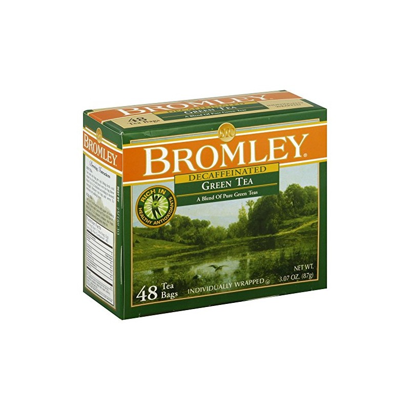 Bromley Green Tea Decaf, 48-Count Box (Pack of 8)
