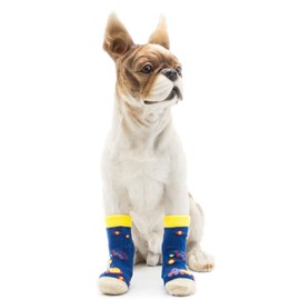 KUVEELA PET Dog Socks, High Socks, Long Socks, Dog Socks, Dog Shoes, Paw Joints, Protection, Anti-Slip, Cold Protection, Dirt-Proof, For Old Dogs, Cats, Indoor Use, High Socks (8 Pieces, Random