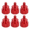 sourcing map 6Pcs M4x0.7mm Aluminum Thumb Screws, 12x16mm(ODxH) Computer Case