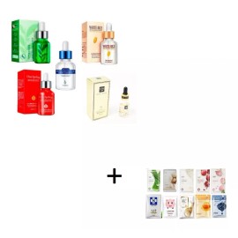 Rorec  5 Serum Arroz Granada Gold Te Verde Acido H + 10 Mascarilla