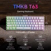TMKB T63 Gaming Keyboard, 60% Wireless Mechanical Keyboard with Bluetooth/2.4G/Type-C,