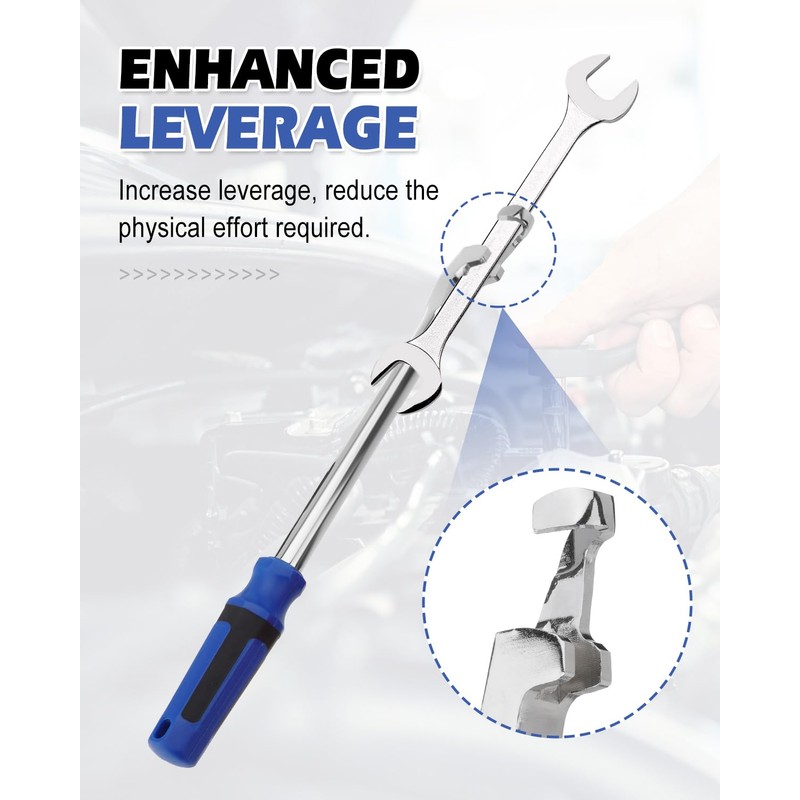 Venussar Wrench Extension, Wrench Extender Tool for 1/2 Inch Extension