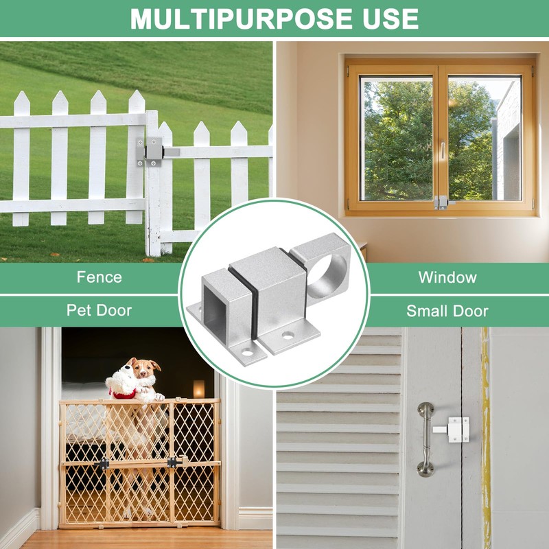 M METERXITY 2-Pack Self-Closing Latch Aluminum Alloy Automatic Window Sliding