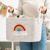 Organizador de pañales para bebés, con cesta de mano, cesta