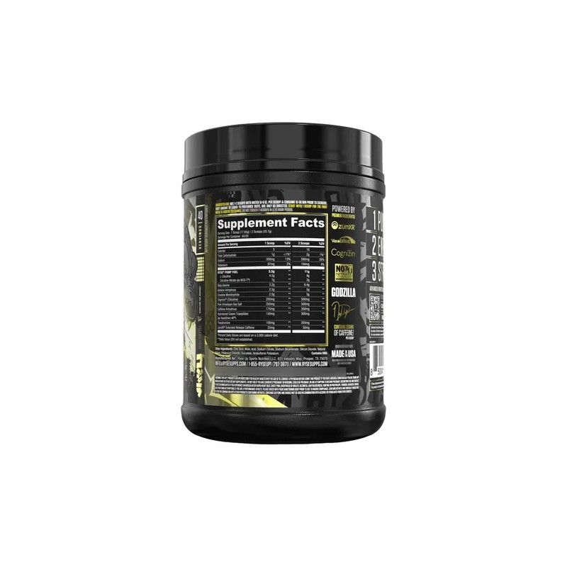 Ryse Godzilla Pre Workout Passion Pineapple 40 Servicios Passion Pineapple