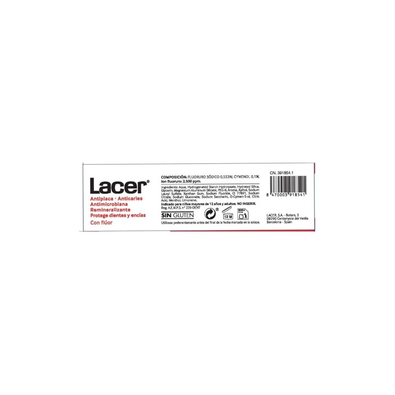 LACER Toothpastes 75ml