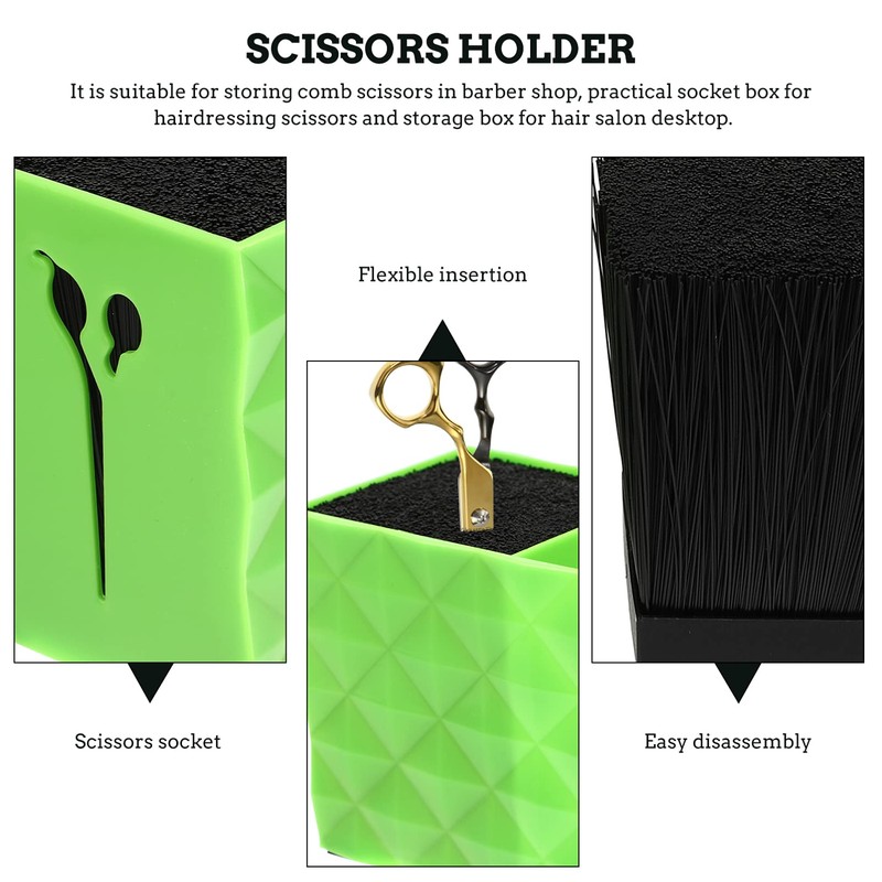 Healvian Haircut Organizer Box Scissors Holder with Non-slip Design for