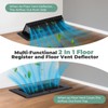 MMFSF Floor Vent Covers, 4x10 Adjustable Heat Air Vent Deflectors,