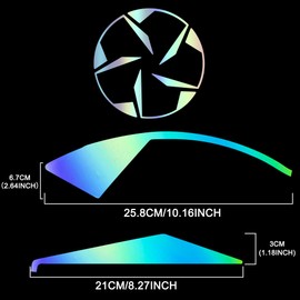 TOMALL Car Wheel Rim Vinyl Stickers Compatible with Hyundai 7th Gen Elantra 2020-2024 Delete Blackout Overlay Decals for Car Wheel Waterproof Modification Decoration Accessories (Gradient)