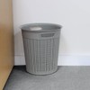 JVL Knit Design Loop Plastic Round Bin 12L, Grey 30