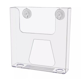 Marketing Holders Suction Cup 6.5"W Bifold Brochure Booklet Holder Window Display