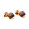 Mia Super Clamps Strong Comfortable Contoured Jaw Clamp Barrettes with