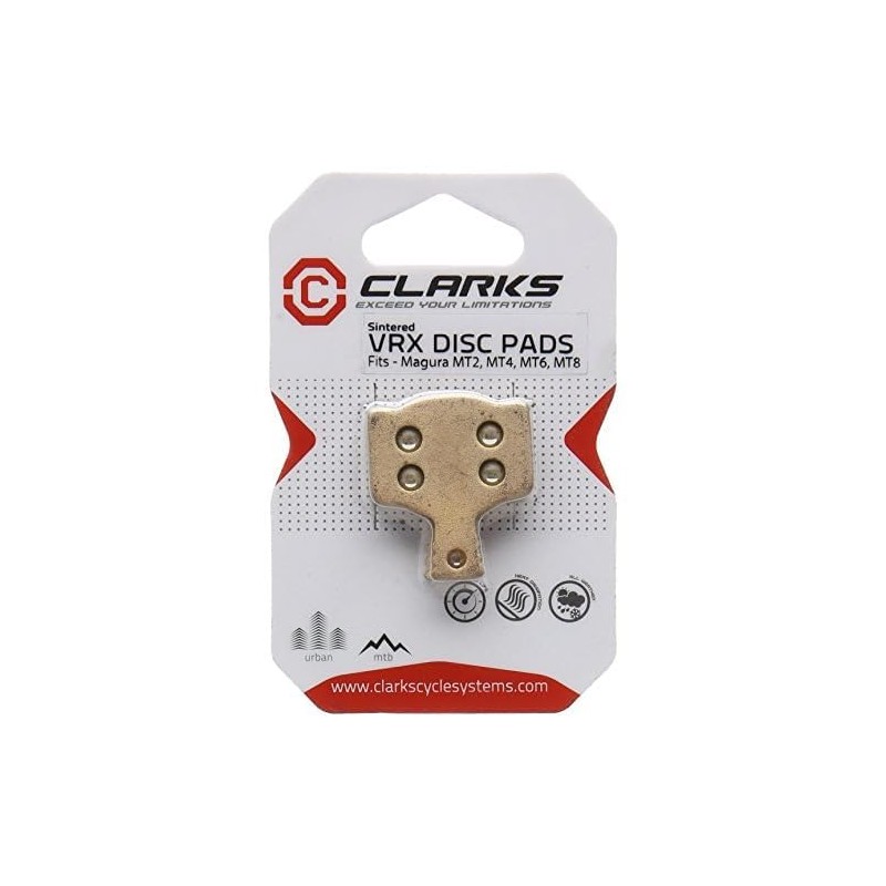 Clarks Sintered Disc Brake Pad with Carbon for Magura MT2/MT4/MT6/MT8