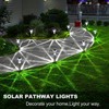 LIANGLOME Solar Lights Outdoor -IP65 Waterproof Solar Pathway Lights Stainless Steel Outdoor Solar Lights for Yard Patio Lawn Walkway and Landscape Cool White (6 Pack)