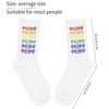 Dongcill 1 pair of rainbow socks and 1 piece pride
