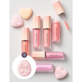 Dear Dahlia [디어달리아] 페탈 블러 크림 블러쉬 + 미니하트 퍼프 증정 구성 6종 (택1) [Dear Dahlia] Petal Blur Cream Blush + Mini Heart Puff Gift Set 6 Types (Choose 1)