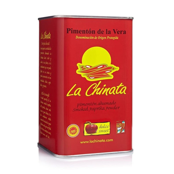 La Chinata. Sweet Smoked Paprika Powder. 750g (1.65lb) tin.