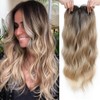 20 inch Synthetic Wavy Hair Topper for Women, 7"x7" Base,