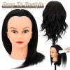 S-noilite 100% Human Hair Mannequin Head Hairdresser Practice Styling Cosmetology
