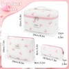 beifon Set of 3 Women's Cosmetic Bag Toiletry Bag with