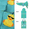 NACOCO Large Dog Raincoat Adjustable - Pet Rubber Ducks Yellow