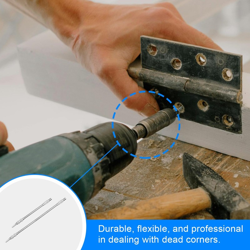Tabanzhe 2 Pcs Flexible Drill Bit Extension - Sturdy and