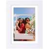 smiry Picture Frame 5x7, Display Pictures 4x6 with Mat or
