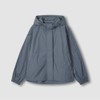 JAJU [JAJU] Women's Crisp Hood Short Jumper_Blue Grey