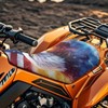 SEANATIVE Eagle Fire American Flag ATV Seat Covers Four-Wheeler Seat