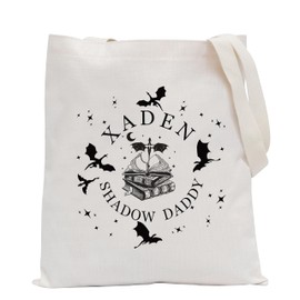 FUNYSO Dragon Book Inspired Gift Xaden Shadow Dsddy Tote Bag Romantasy Fantasy Bookish Gift (XADEN SHADOW UK)
