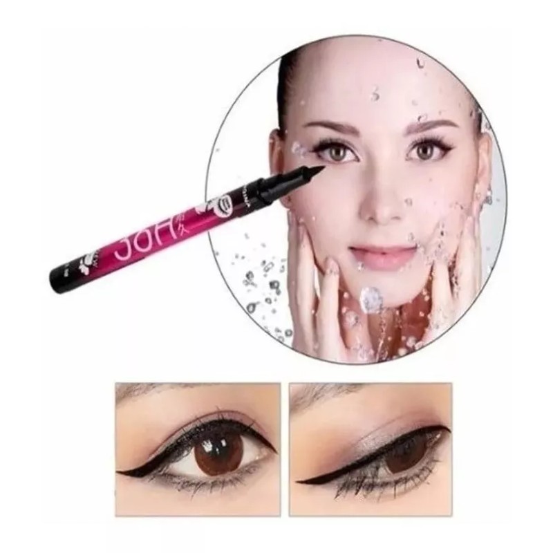 Extreme Beauty Delineador Ojos 36h Plumón Negro + Plantilla Gato