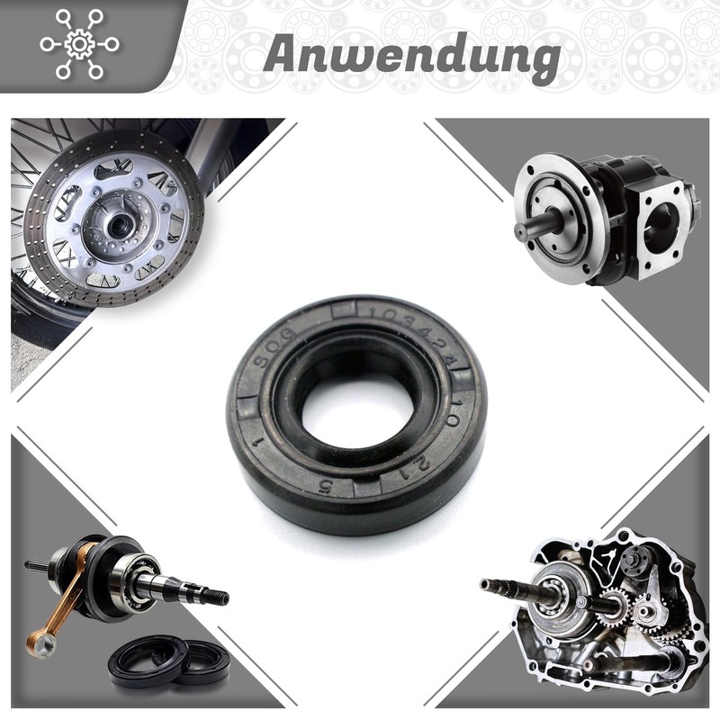 Parts and Parts Shaft Seal 10 x 21 x 5