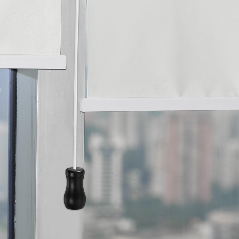 sourcing map 4Pcs Cord Knobs, 30mm Window Blind Tassels Plastic