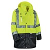 Ergodyne GloWear 8386 High Visibility Reflective Outer Rain Shell Jacket,