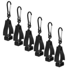 FELTECHELECTR 6-pack Clip Holder Firefighter Glove Holder Belt Clip Carabiner for Belt