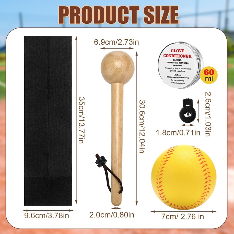 11 Pcs Baseball Glove Break in Kit Include Glove Mallet
