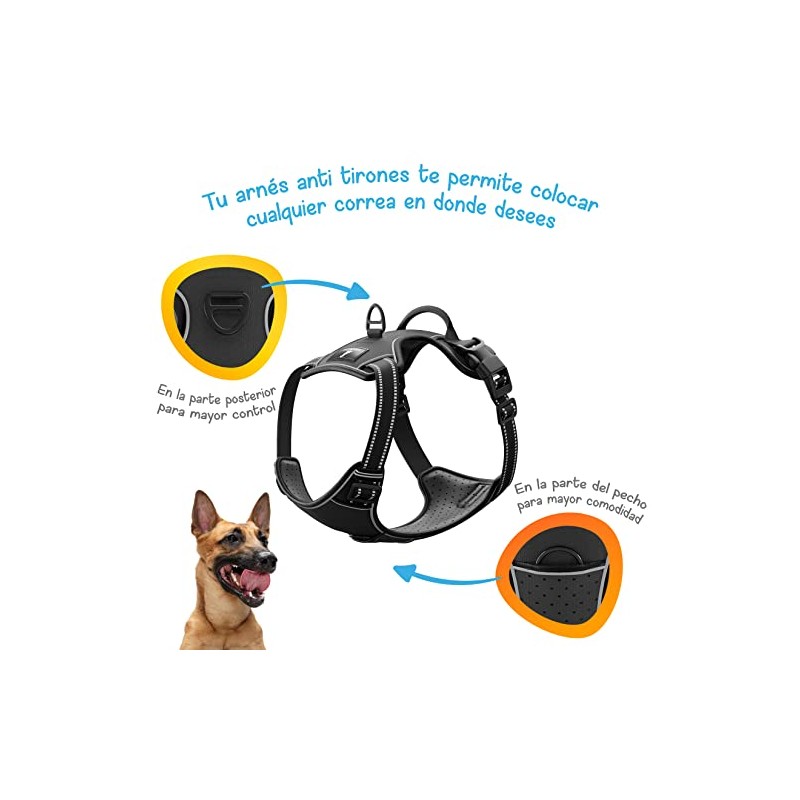 MASCRETTA Arnés Antitirones Ergonómico con Agarre al Pecho para Perro