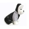 DOGGIE DESIGN Ruffin It Dog Snowsuit Harness (Black & Grey, X-Small)