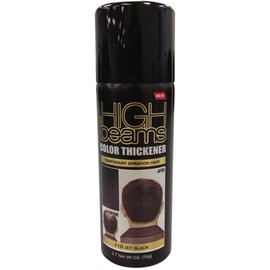 High Beams Color Thickner Temporary Spray On Hair - Style 10 Jet Black 2.7 ounce (Pack of 2)