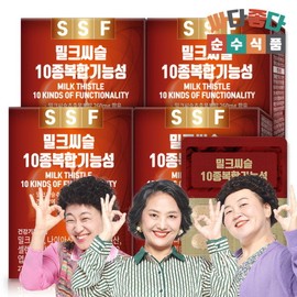 [Pure Food] Milk Thistle 10 types of complex functional 4 boxes (120 tablets) Zinc Selenium Folic Acid Biotin / [순수식품] 밀크씨슬 10종 복합 기능성 4박스(120정) 아연 셀렌 엽산 비오틴