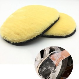 1 Pair Wool Car Wash Gloves Scrubbing Waxing Gloves Cleaning Polishing Automotive Products Plush