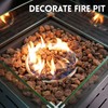 GasSaf 10 Pounds Red Lava Rocks for Fire Pit, Fireplace,